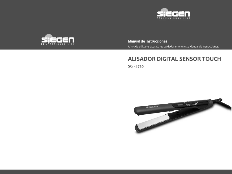 Image de la première page du manuel de l'appareil SG-4720