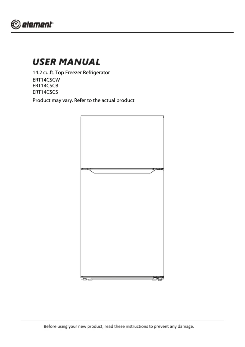 Page n°1 - Manuel utilisateur Element ERT14CSCS