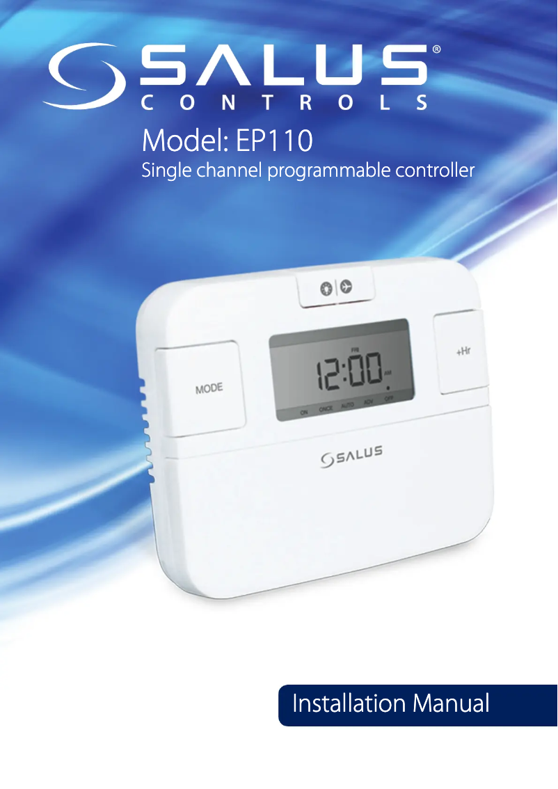 Page 1 de la notice Manuel utilisateur Salus EP110