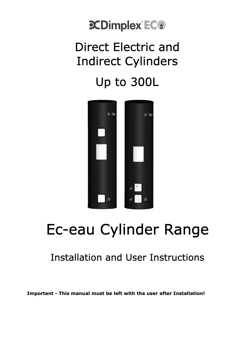 Page 1 de la notice Manuel utilisateur Dimplex ECSd175-580