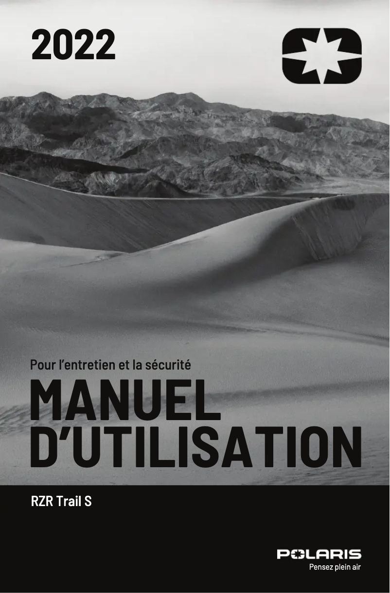 Page 1 de la notice Manuel utilisateur Polaris RZR Trail S 1000 Premium (2022)