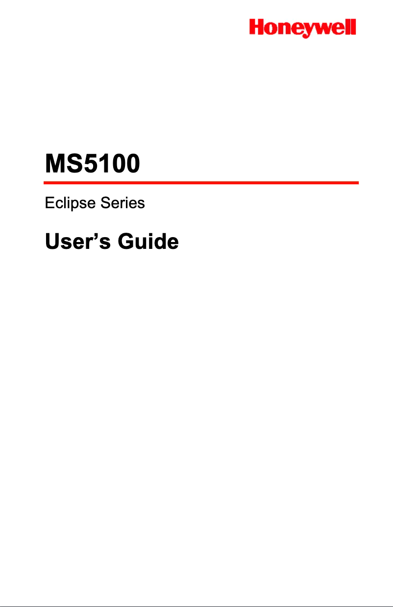 Page n°1 - Manuel utilisateur Honeywell Eclipse E5145