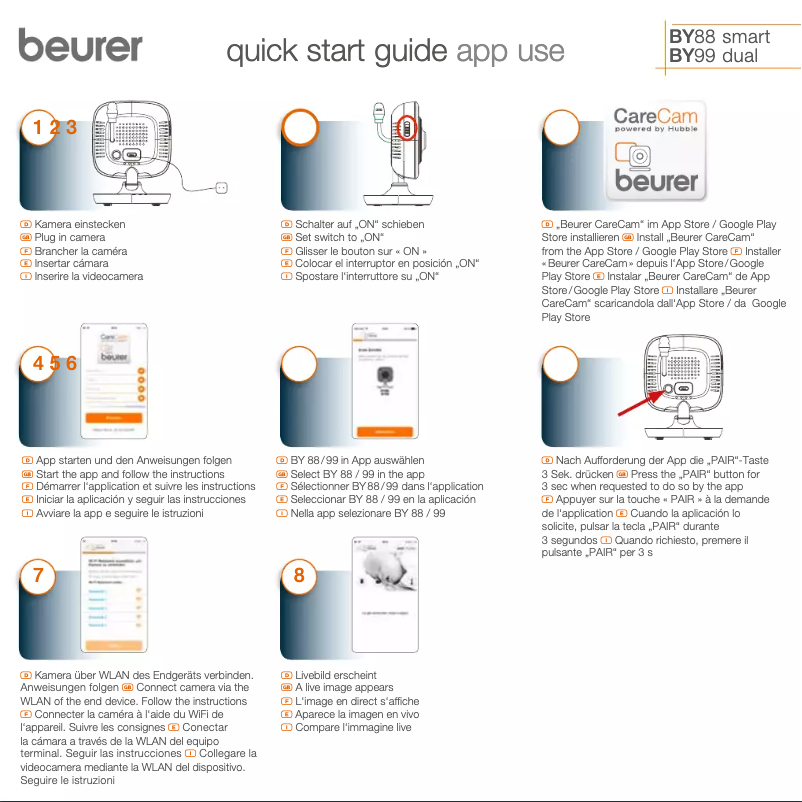 Page 1 de la notice Manuel utilisateur Beurer BY 88 Smart