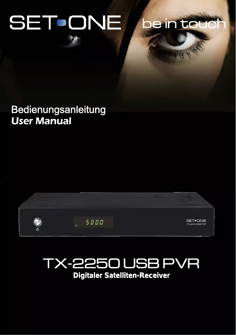 Image de la première page du manuel de l'appareil TX-2250 USB PVR