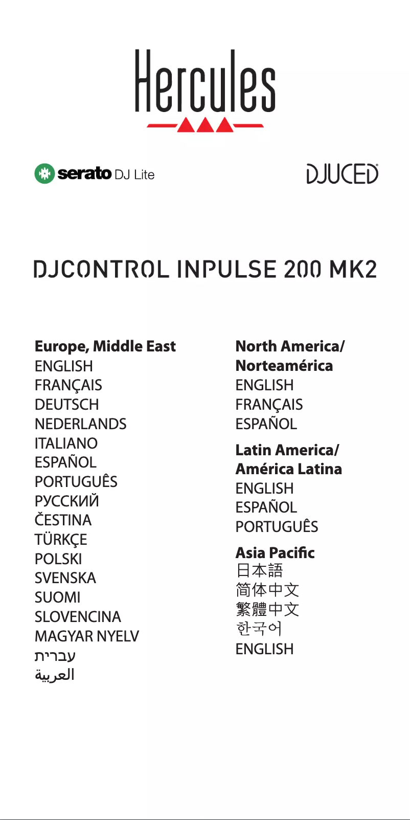 Image de la première page du manuel de l'appareil DJControl Inpulse 200 MK2