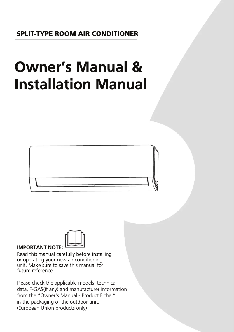 Page 1 de la notice Manuel utilisateur Midea MFAB-81NC