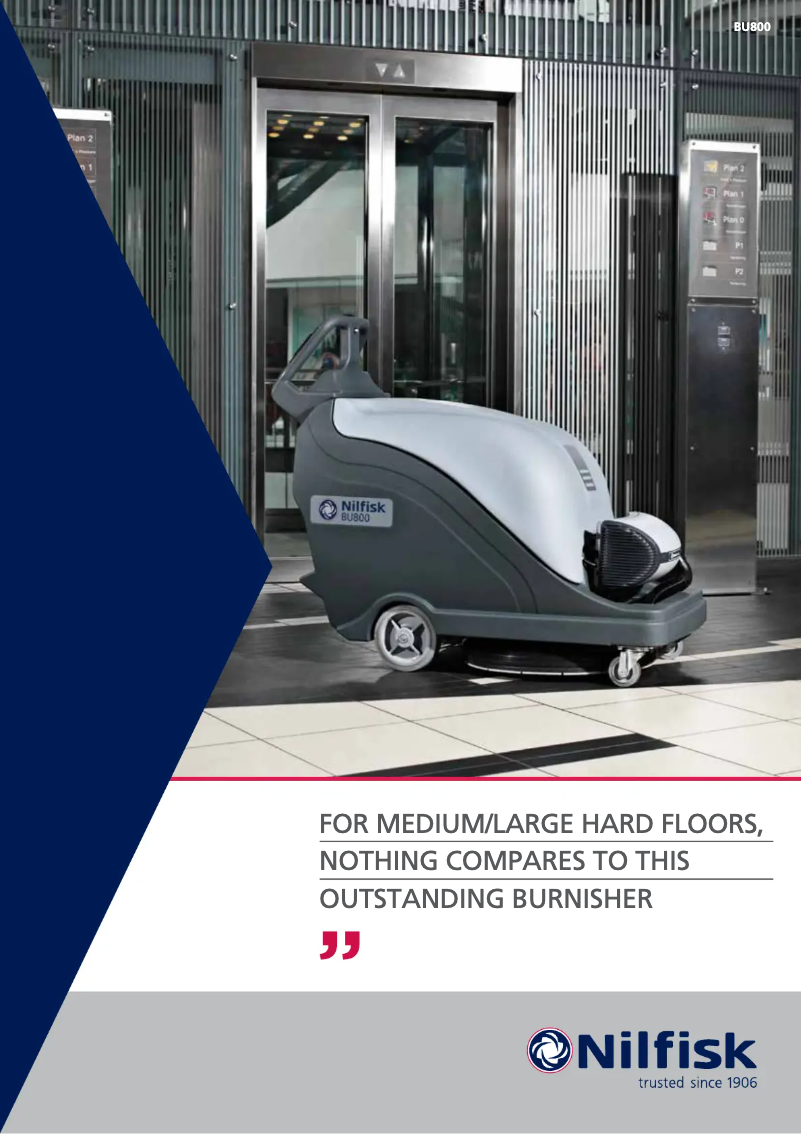 Image de la première page du manuel de l'appareil BU800