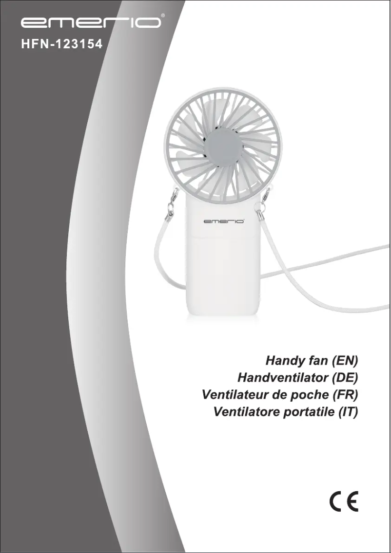 Page n°1 - Manuel utilisateur Emerio HFN-123154