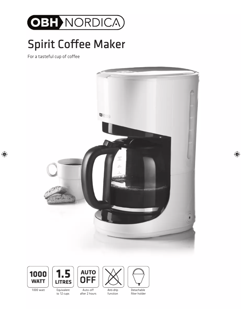 Page 1 de la notice Manuel utilisateur OBH Nordica Spirit