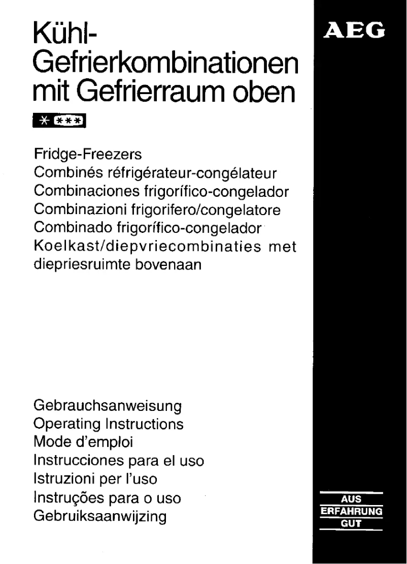 Page n°1 - Manuel utilisateur AEG OKO-S-3153-6DT