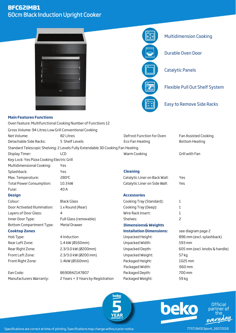 Image de la première page du manuel de l'appareil BFC62IMB1