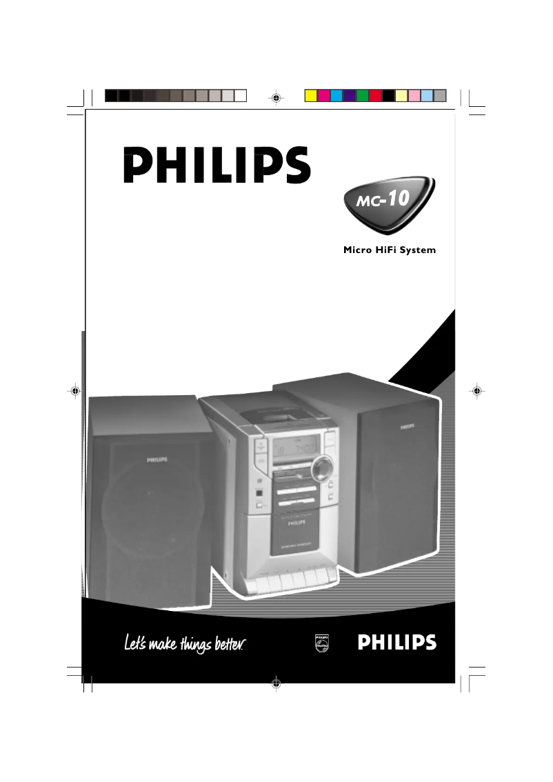 Page 1 of the manual User Manual Philips MC-10