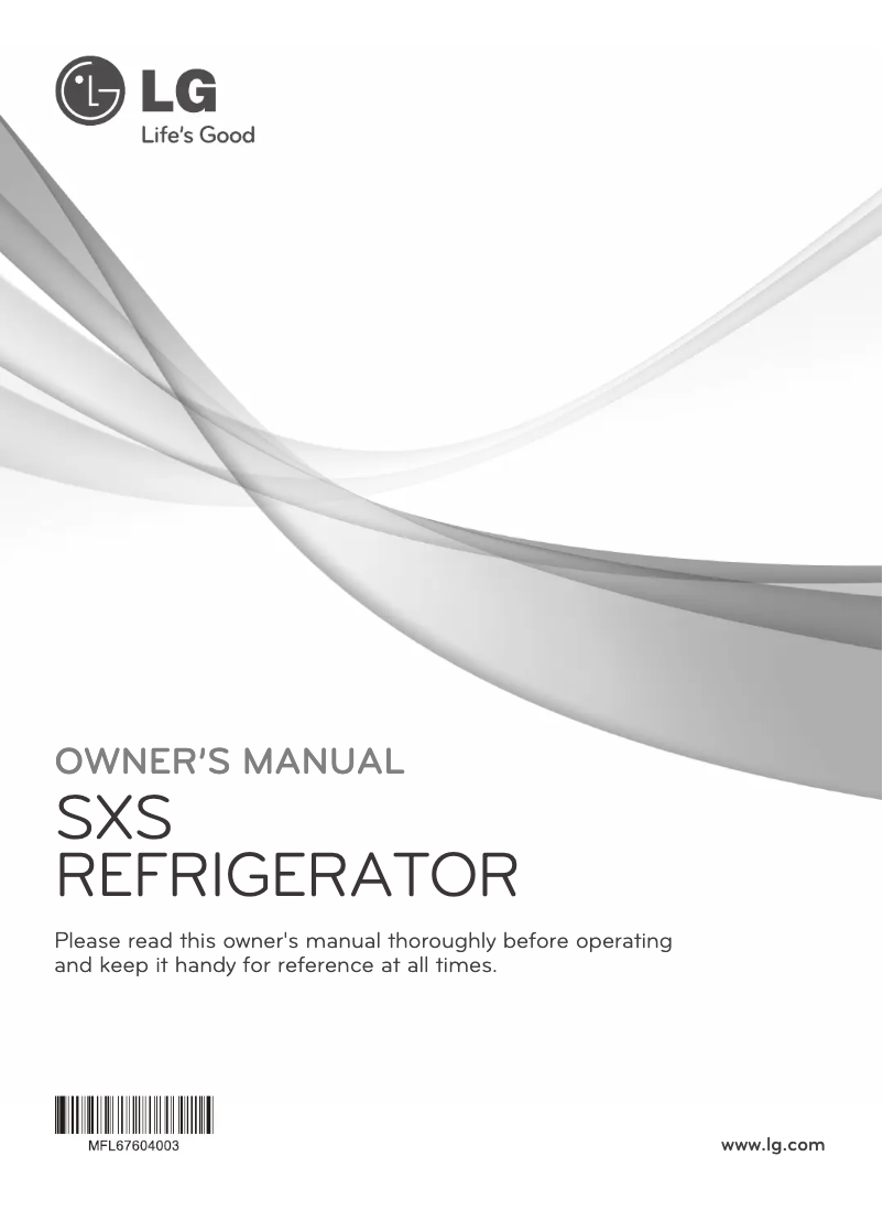 Page 1 de la notice Manuel utilisateur LG GR-M337SGHN