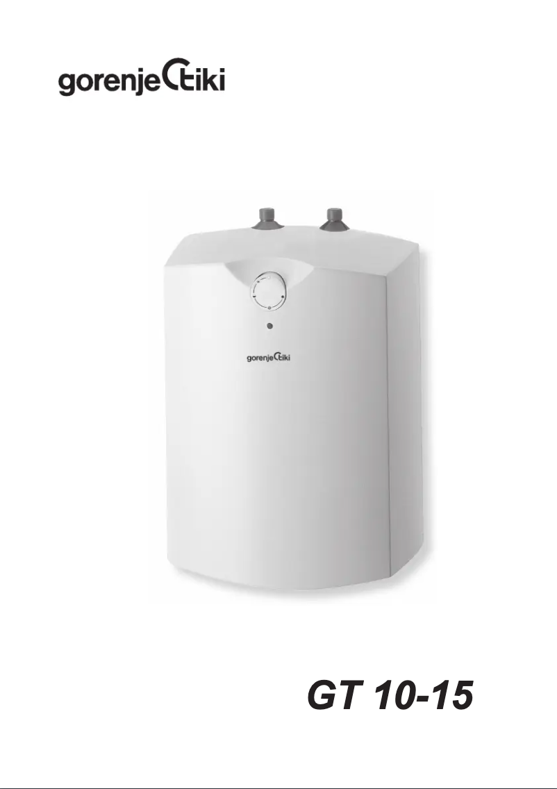 Page 1 de la notice Manuel utilisateur Gorenje GT15OC6