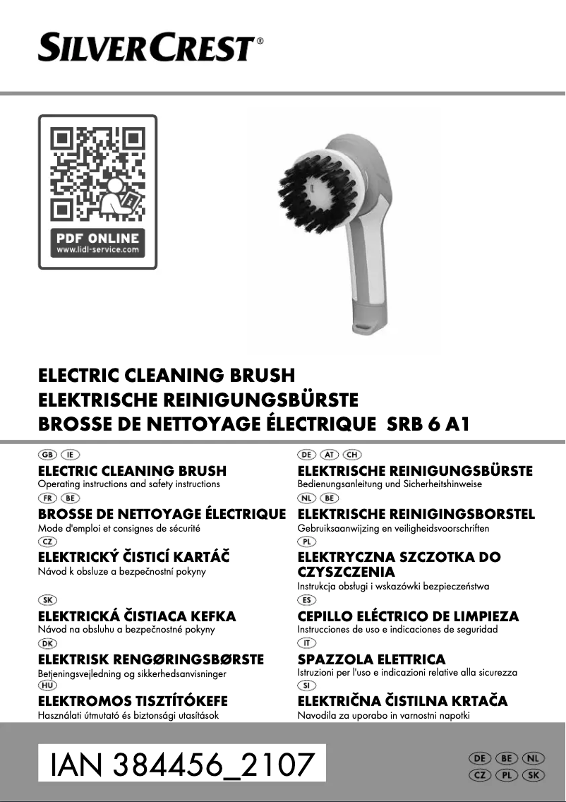 Page n°1 - Manuel utilisateur SilverCrest SRB 6 A1