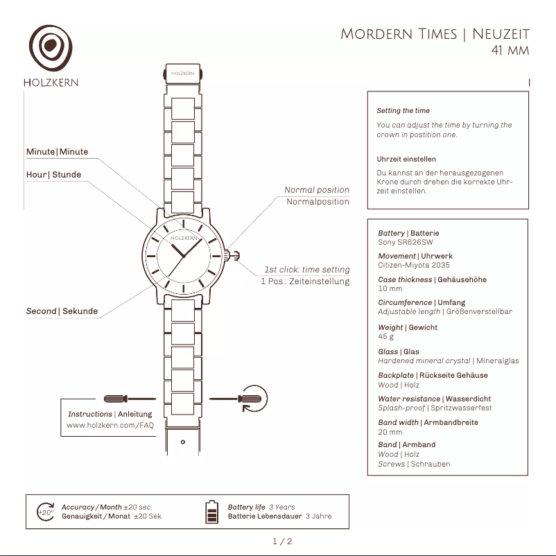 Imagen de la primera página del manual del dispositivo James