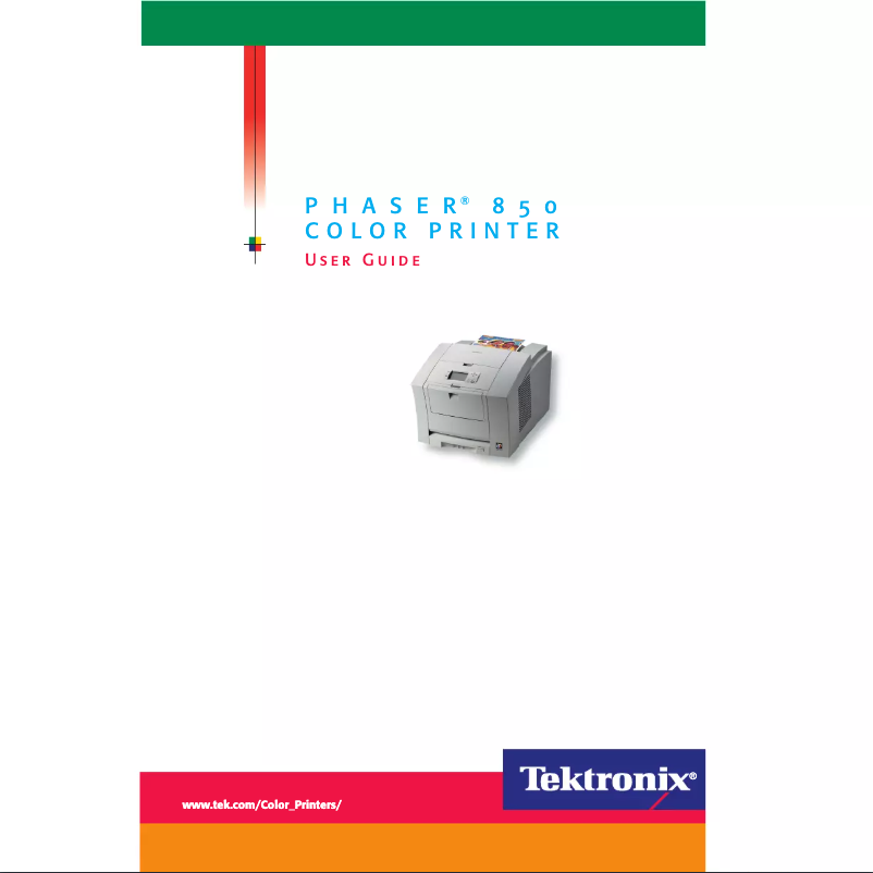 Página 1 del manual Manual de usuario Xerox Phaser 850