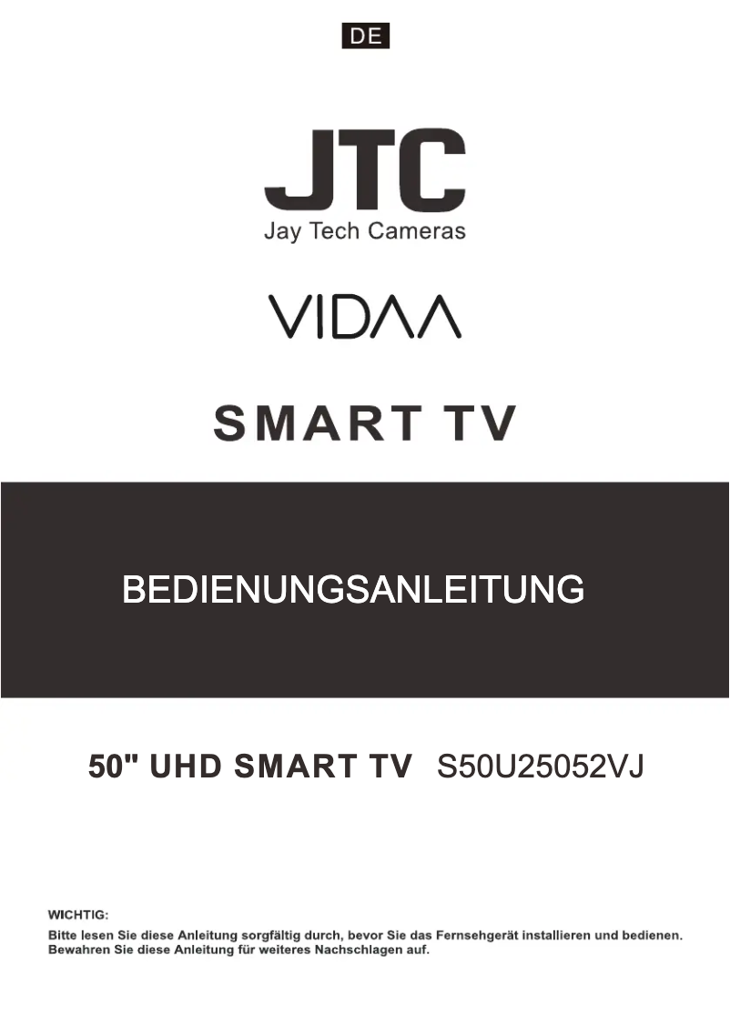 Image de la première page du manuel de l'appareil S50U25052VJ