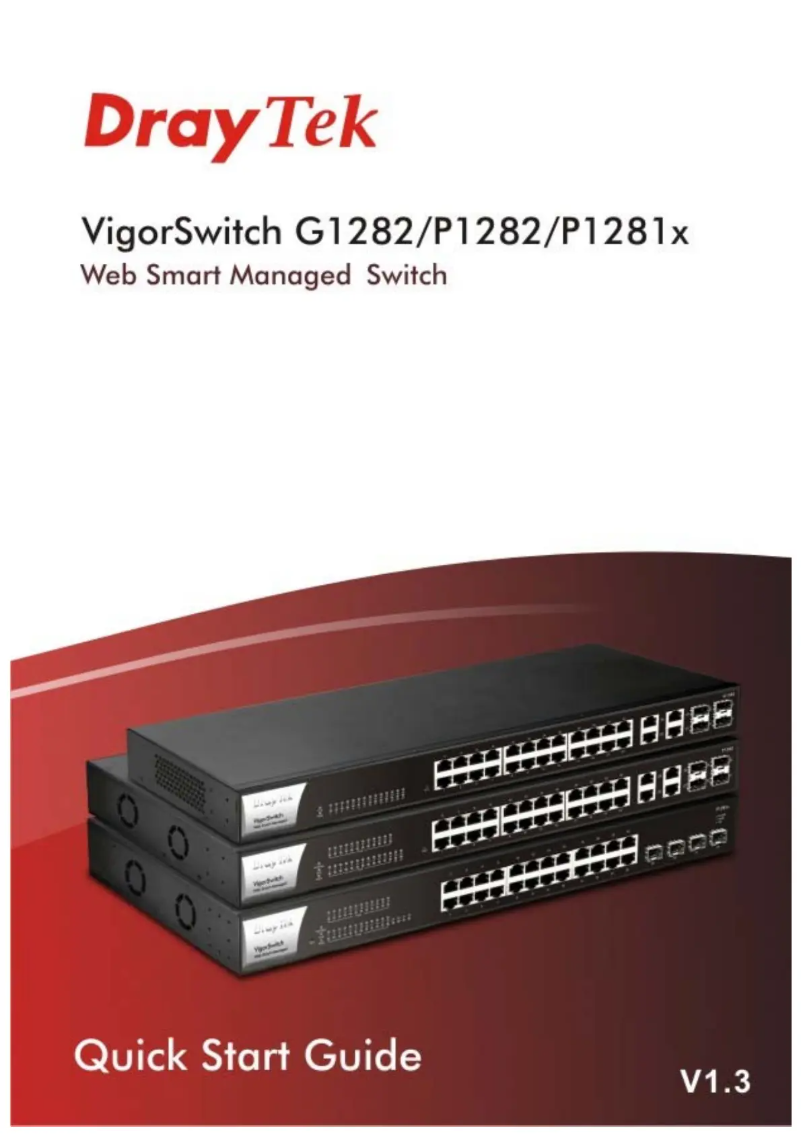 Image de la première page du manuel de l'appareil VigorSwitch G1282