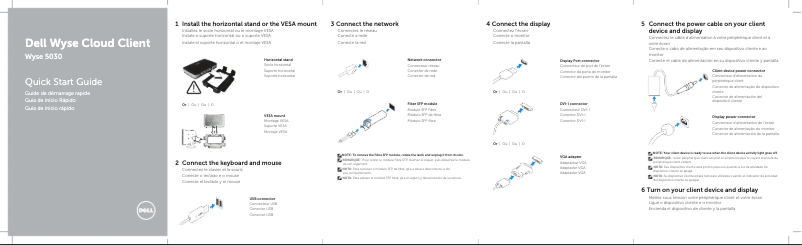 Page 1 de la notice Manuel utilisateur Dell Wyse 5030