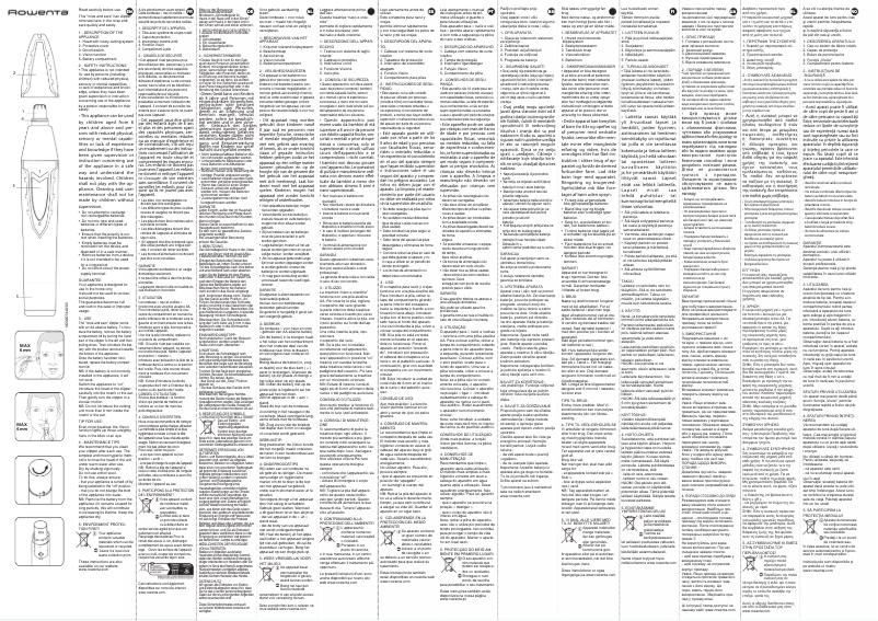 Página 1 del manual Manual de usuario Rowenta TN3011