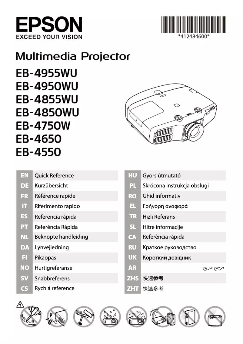Page 1 de la notice Manuel utilisateur Epson EB-4750W