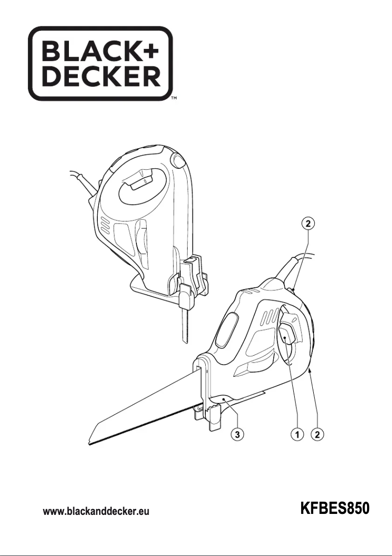 Page n°1 - Manuel utilisateur Black & Decker KFBES850