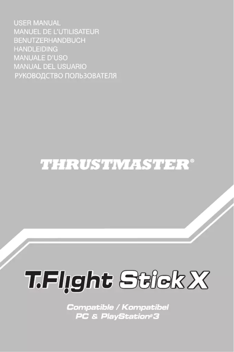 Page n°1 - Manuel utilisateur Thrustmaster T-Flight Stick X