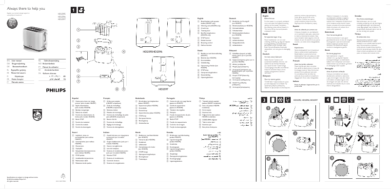 Page 1 de la notice Manuel utilisateur Philips Daily Collection HD2596