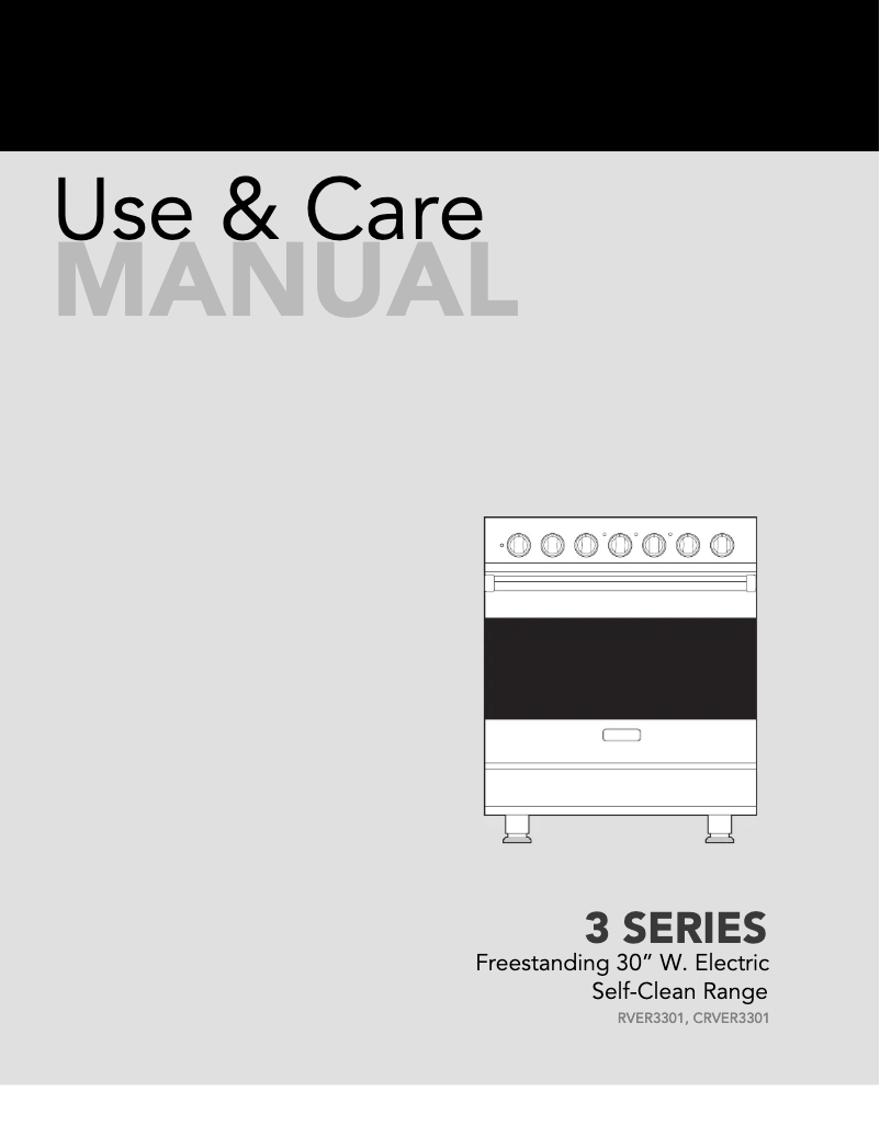 Page 1 de la notice Manuel utilisateur Viking RVER33015BFW