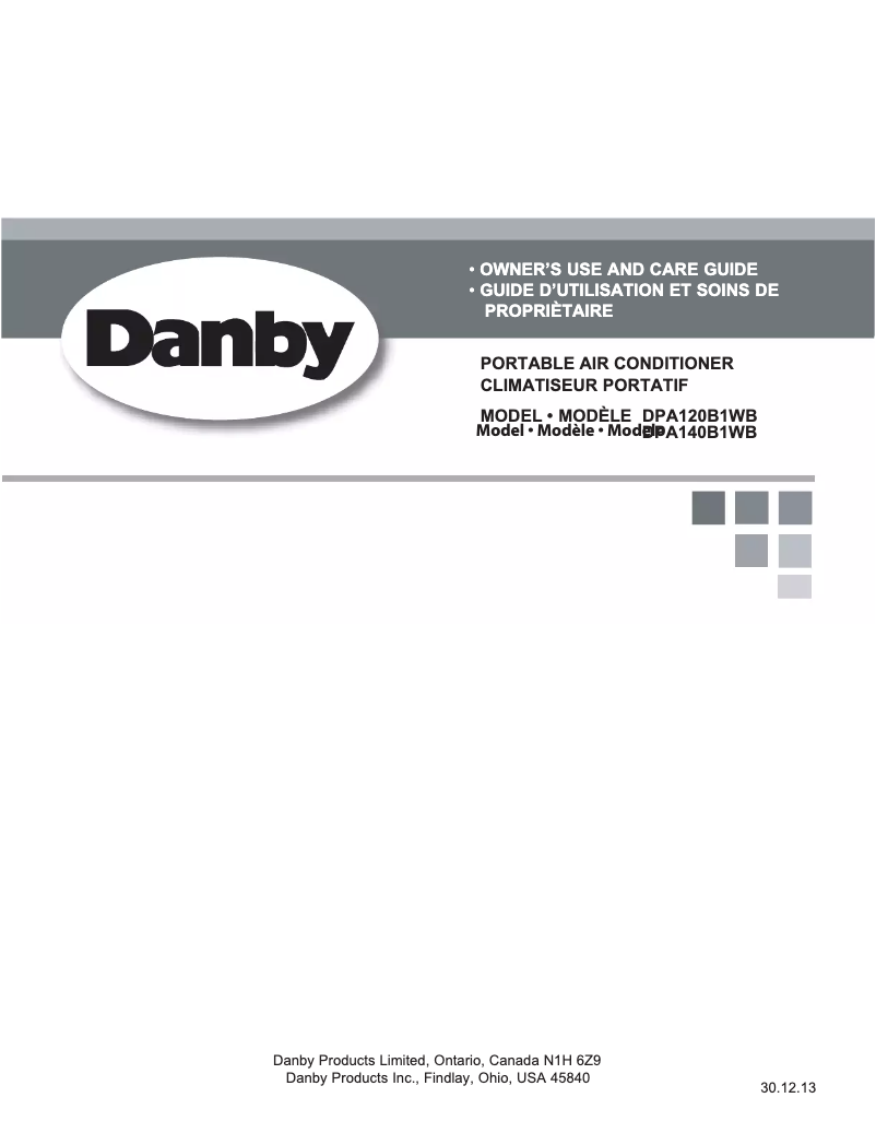 Página 1 del manual Manual de usuario Danby DPA140B1WB