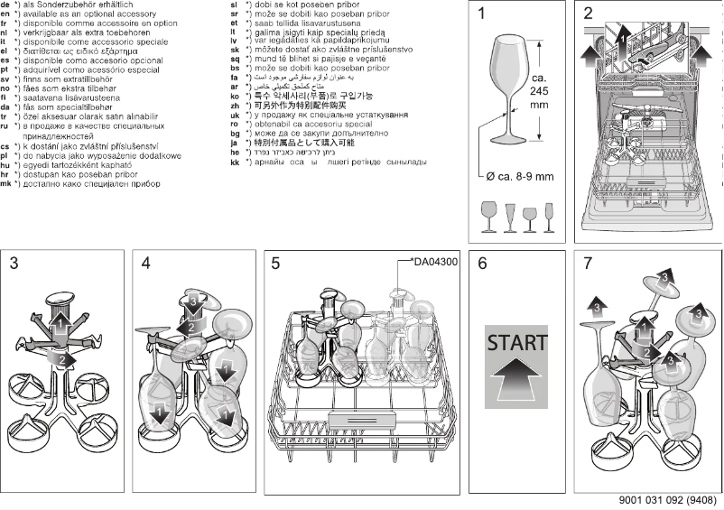 Page 1 de la notice Guide d'installation Gaggenau DA043000
