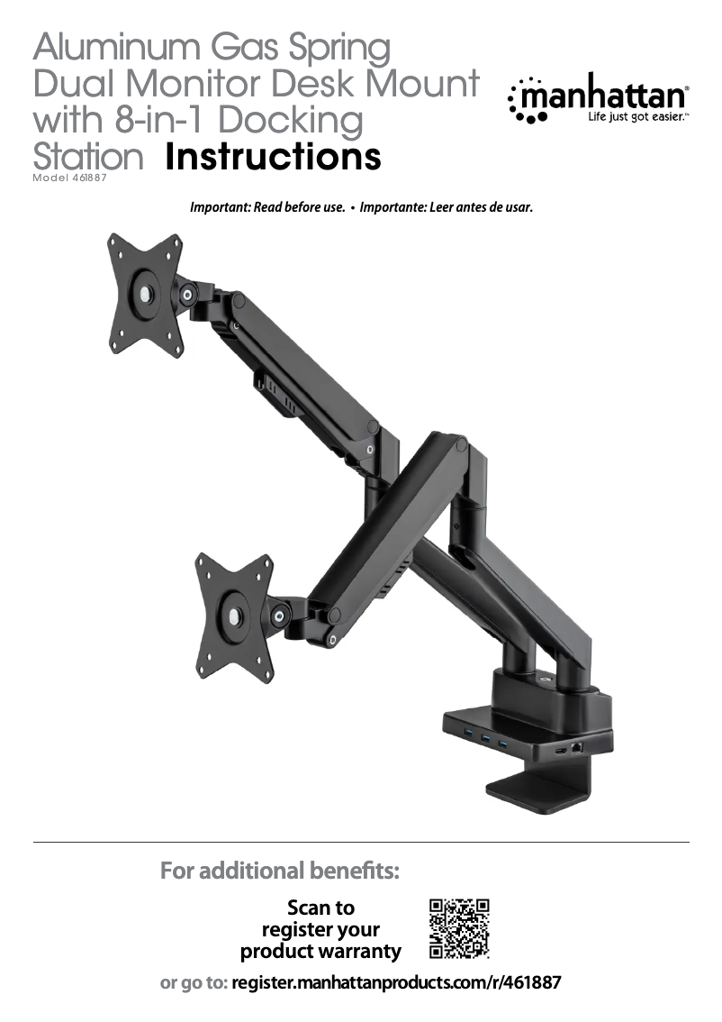 Page 1 de la notice Manuel utilisateur Manhattan 461887