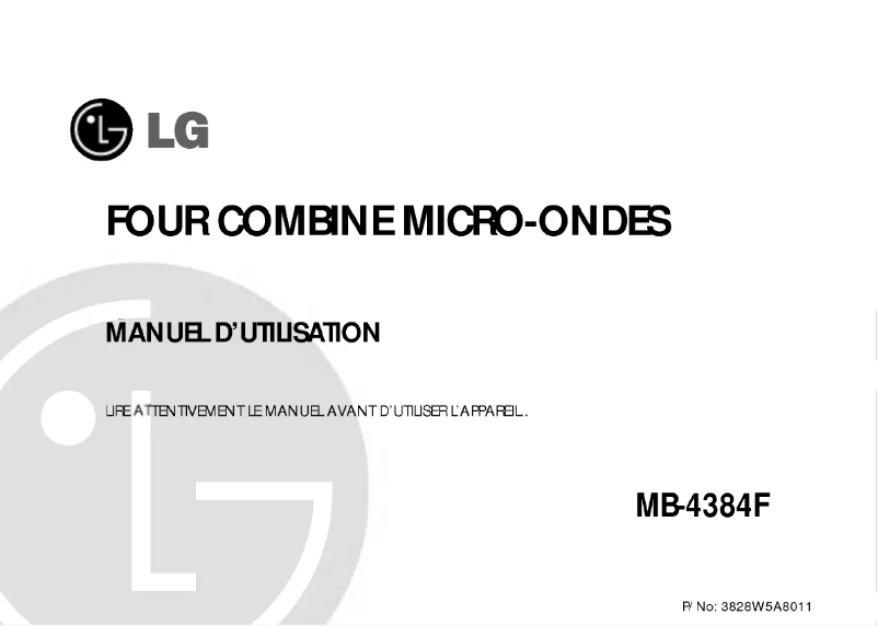 Page 1 de la notice Manuel utilisateur LG MB-4384BC
