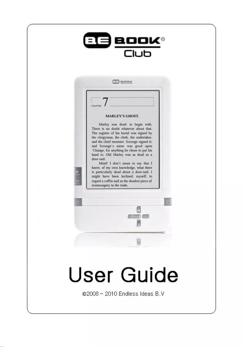 Page n°1 - Manuel utilisateur BeBook Club