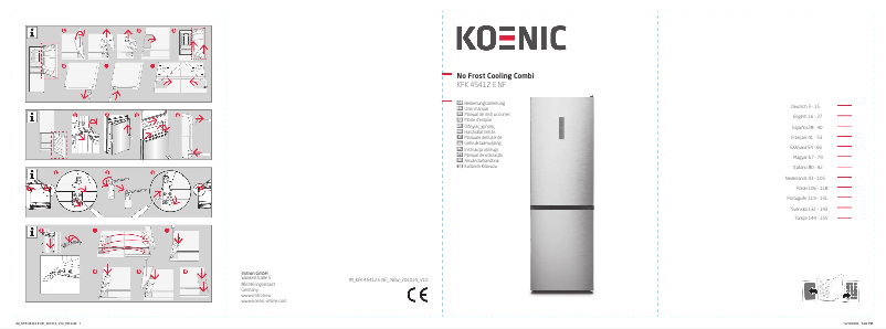 Page n°1 - Manuel utilisateur Koenic KFK 45412 E NF
