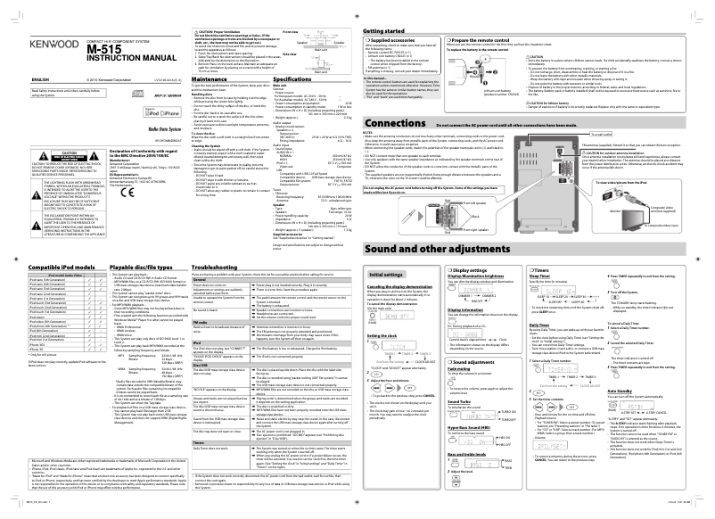Imagen de la primera página del manual del dispositivo M-515-B