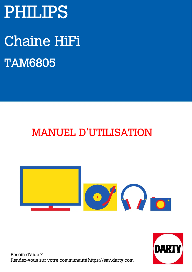 Page n°1 - Manuel utilisateur Philips TAM6805