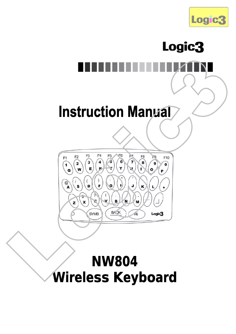 Page 1 de la notice Manuel utilisateur Logic3 PS919