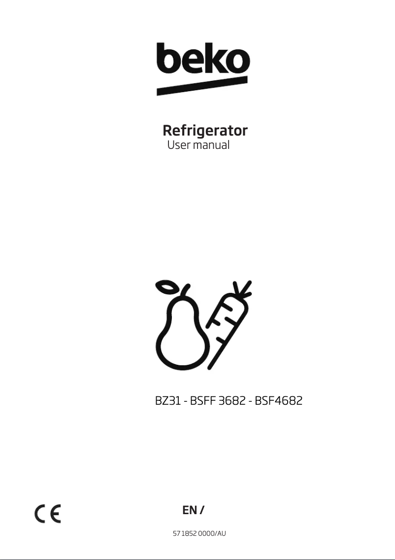 Page 1 de la notice Manuel utilisateur Beko BSF4682