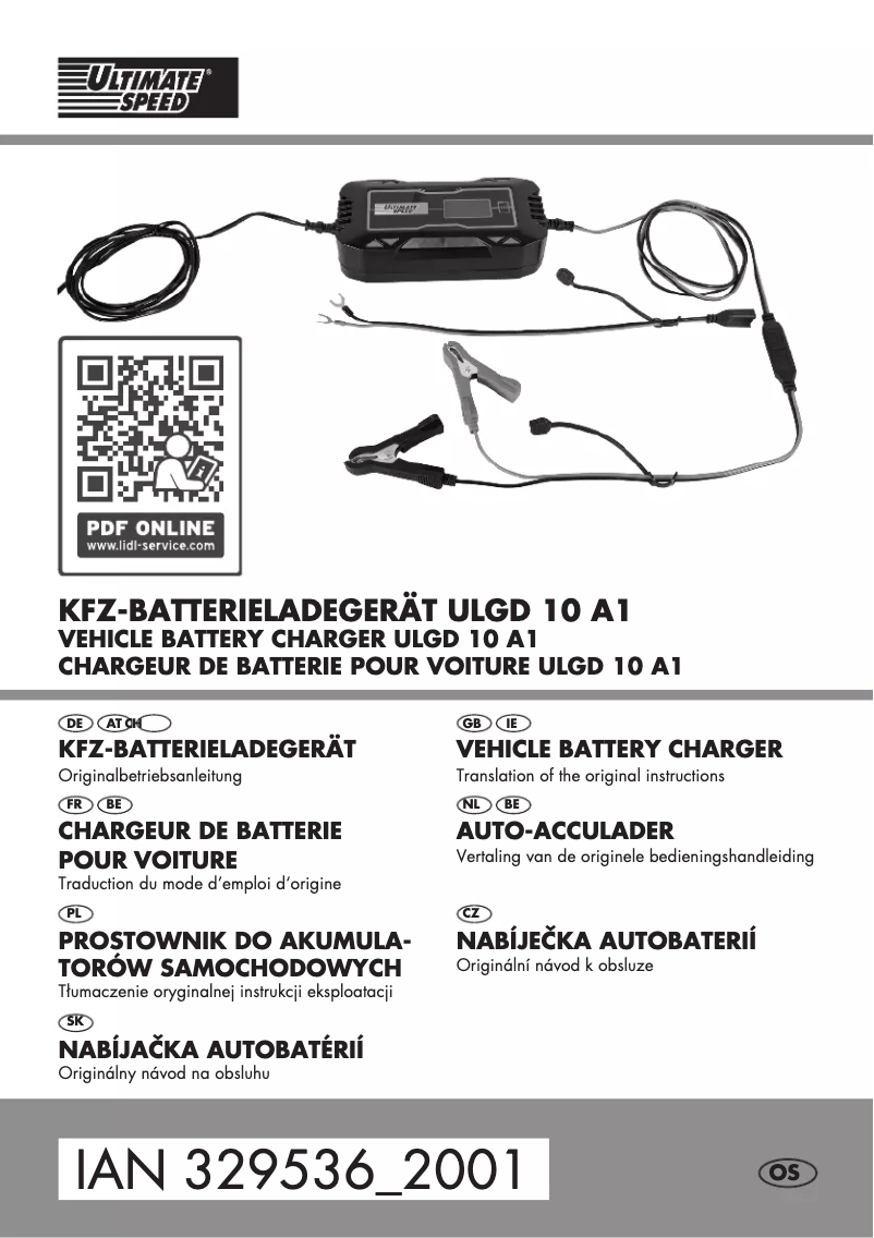 Página 1 del manual Manual de usuario Ultimate Speed ULGD 10 A1