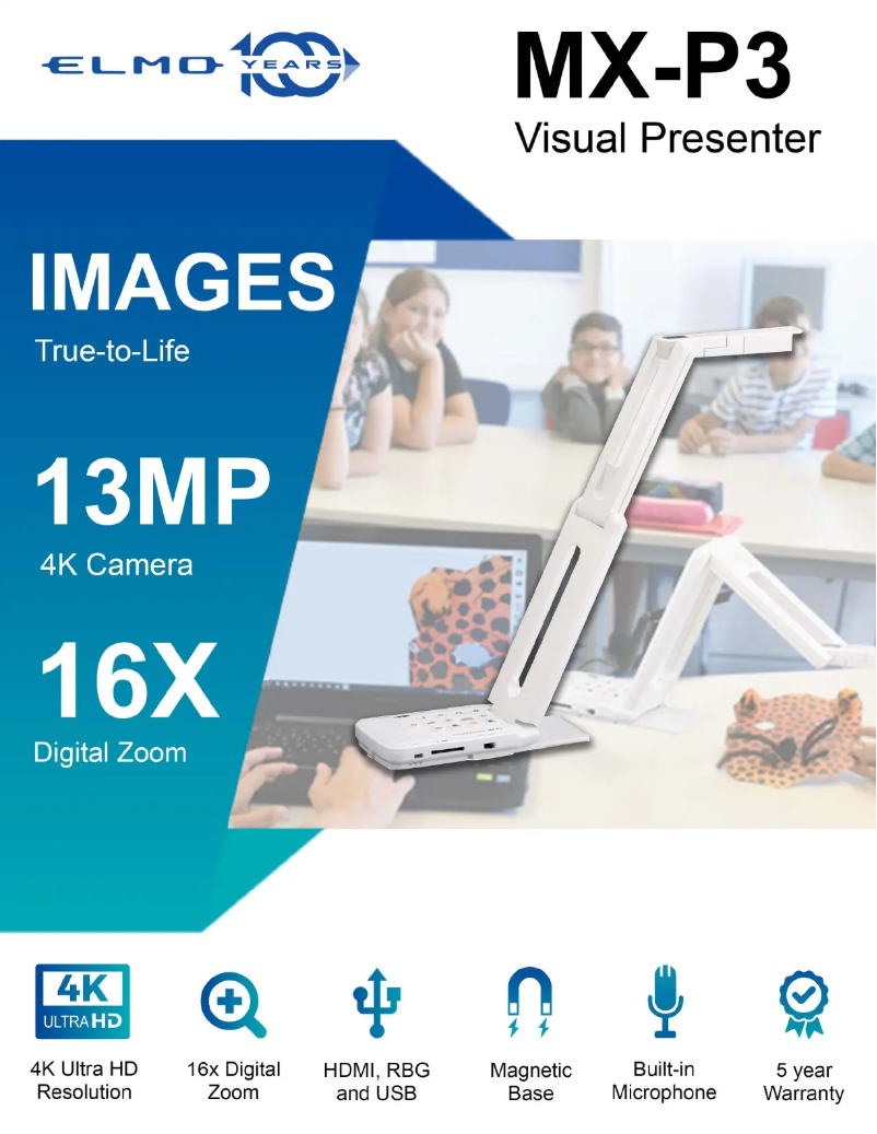 Page 1 de la notice Brochure Elmo MX-P3