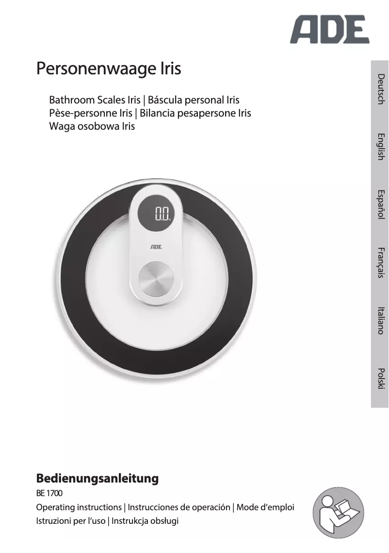 Image de la première page du manuel de l'appareil Iris BE 1700