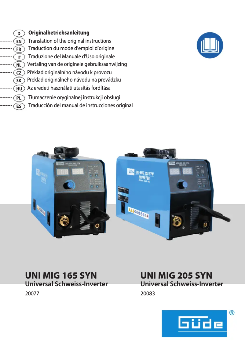 Image de la première page du manuel de l'appareil UNI MIG 205 SYN