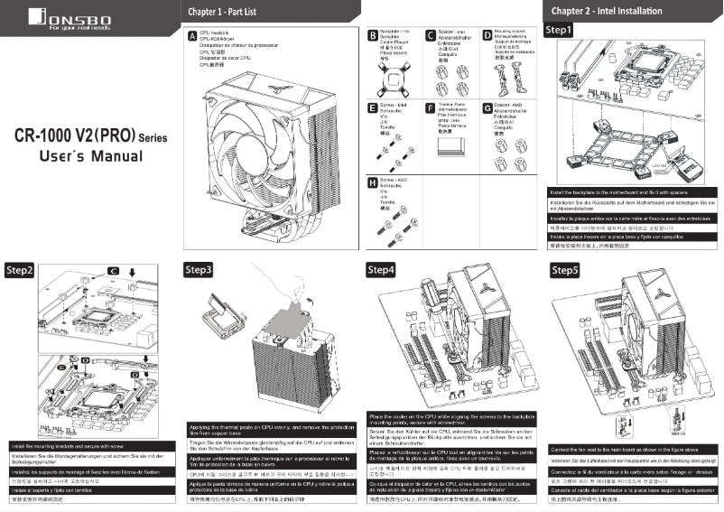 Image de la première page du manuel de l'appareil CR-1000 V2