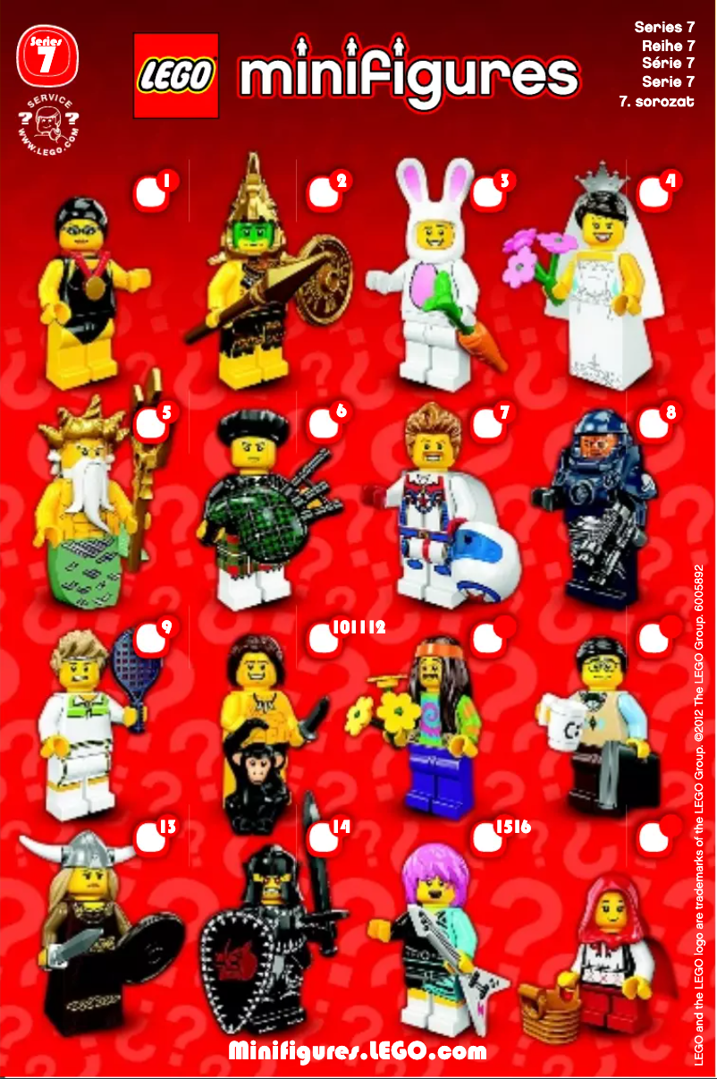 Image de la première page du manuel de l'appareil Minifigures 8831