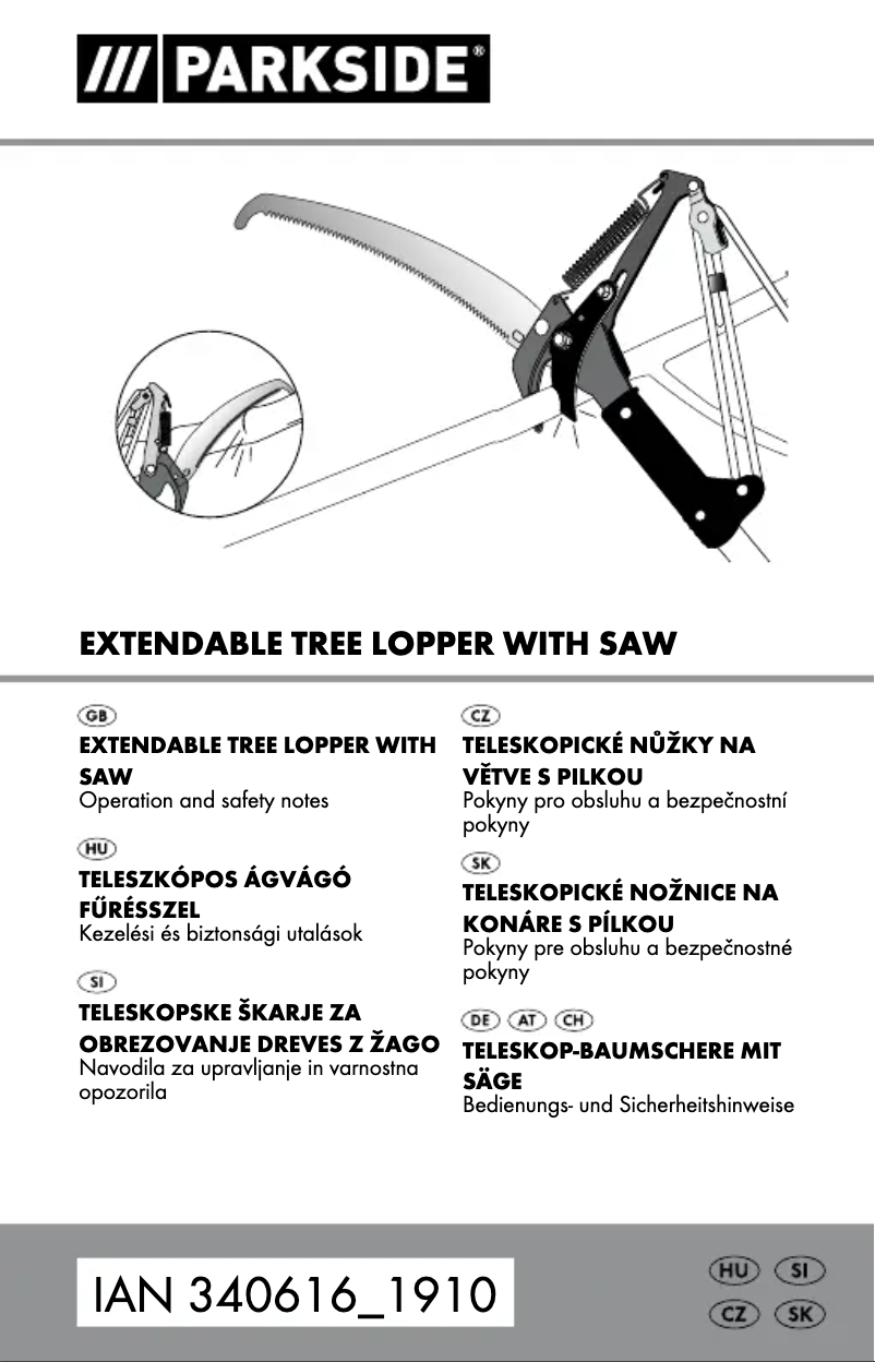 Page 1 de la notice Manuel utilisateur Parkside PSBZS A1