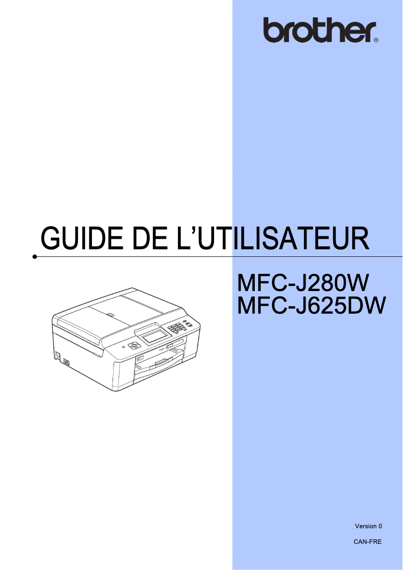 Page n°1 - Manuel utilisateur Brother MFC-J625DW