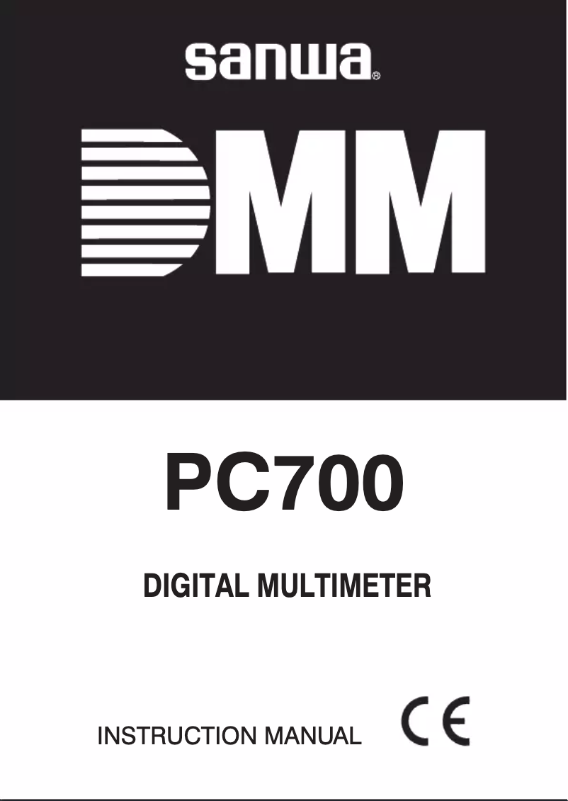 Image de la première page du manuel de l'appareil PC700