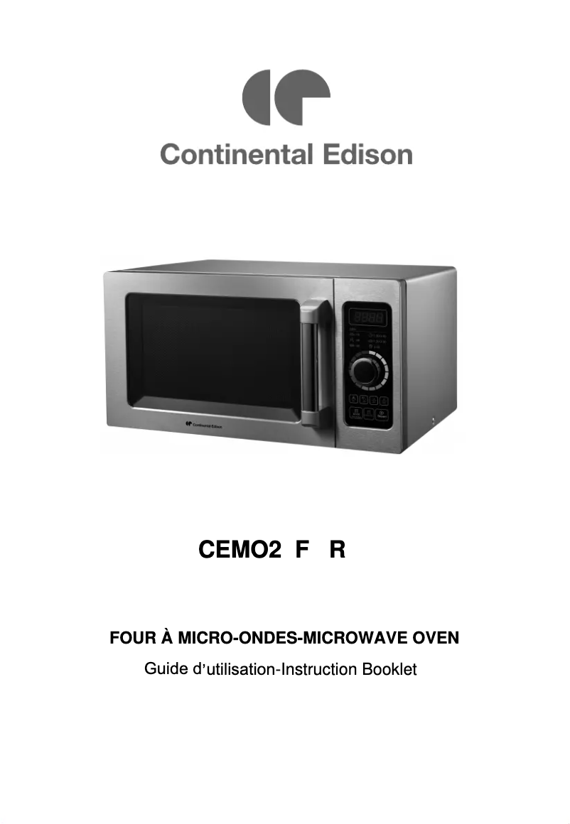 Page 1 de la notice Manuel utilisateur Continental Edison CEMO25FAR